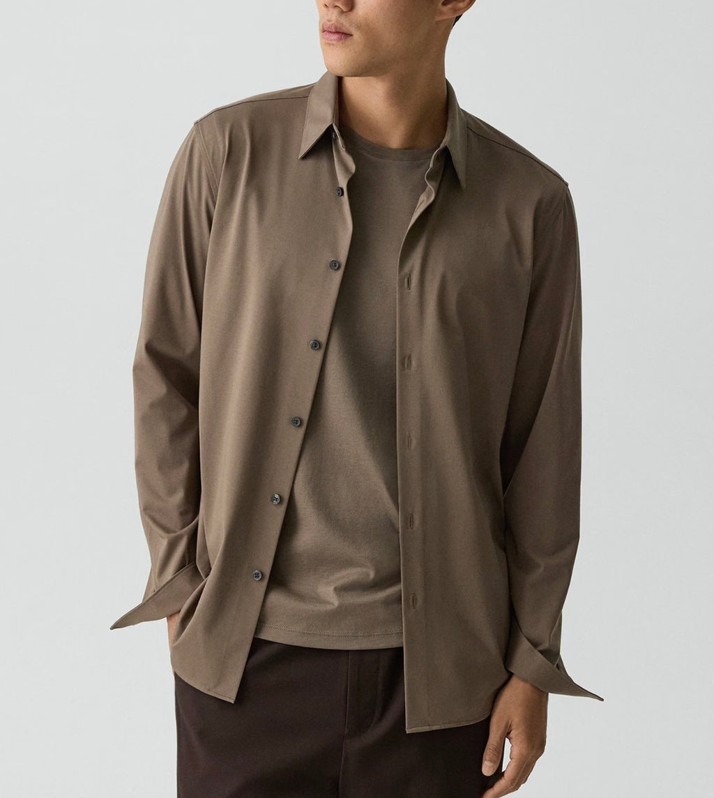 Theory Sylvain Shirt in Structure Knit