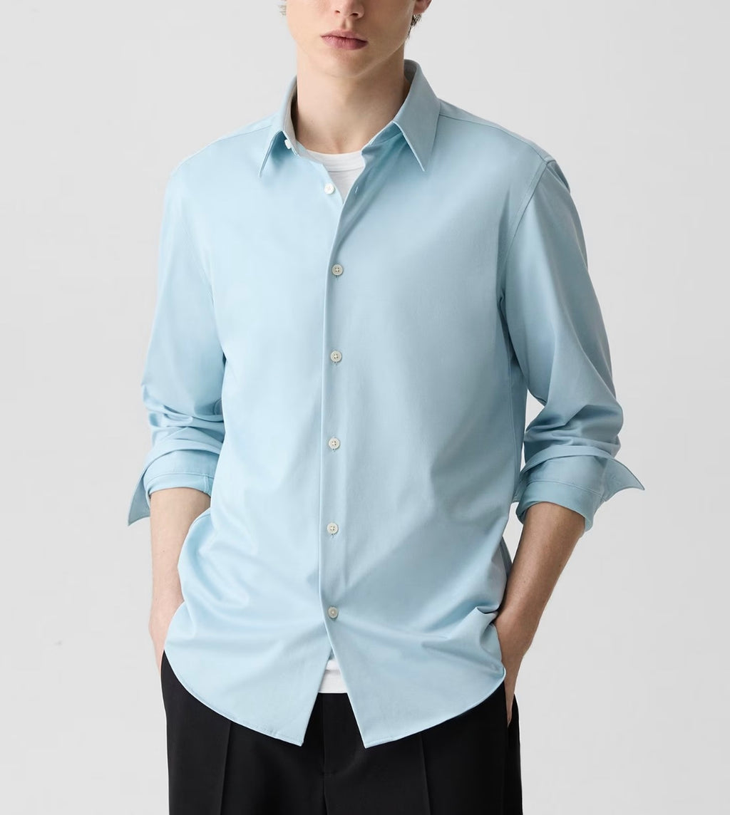 Theory Sylvain Shirt in Structure Knit