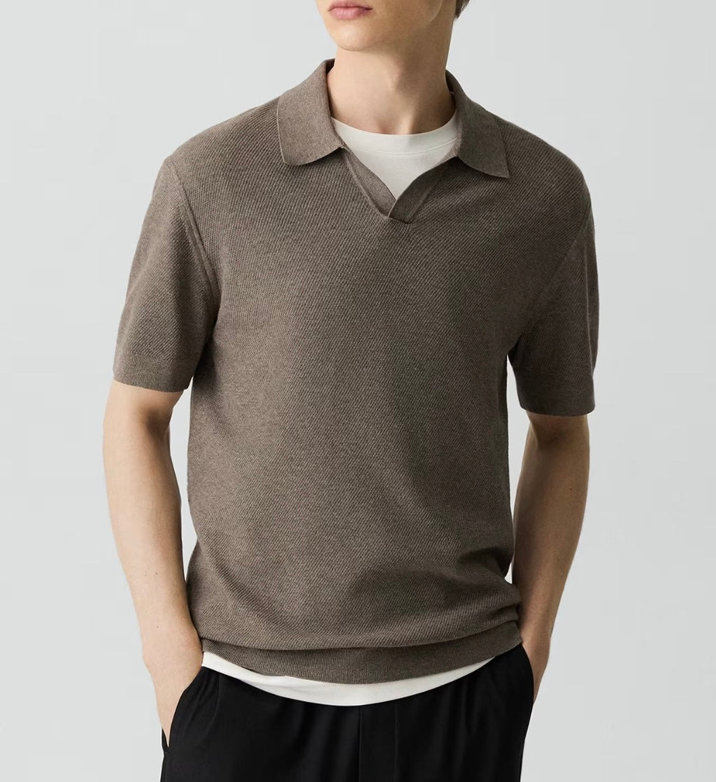 Theory Brenan Polo Shirt in Light Bilen