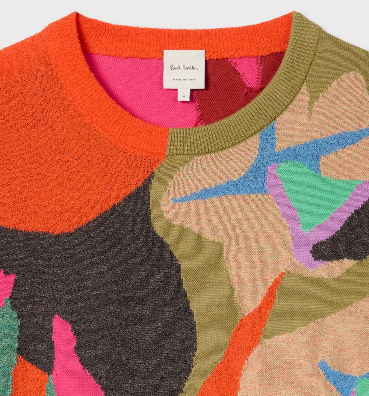 Paul Smith River Collage Knitted Cotton Sweater