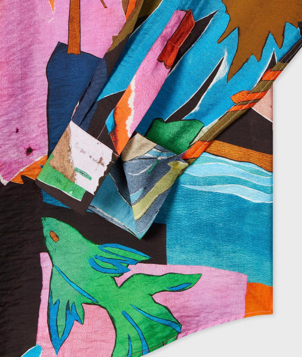 Paul Smith River Collage Viscose-Blend Shirt