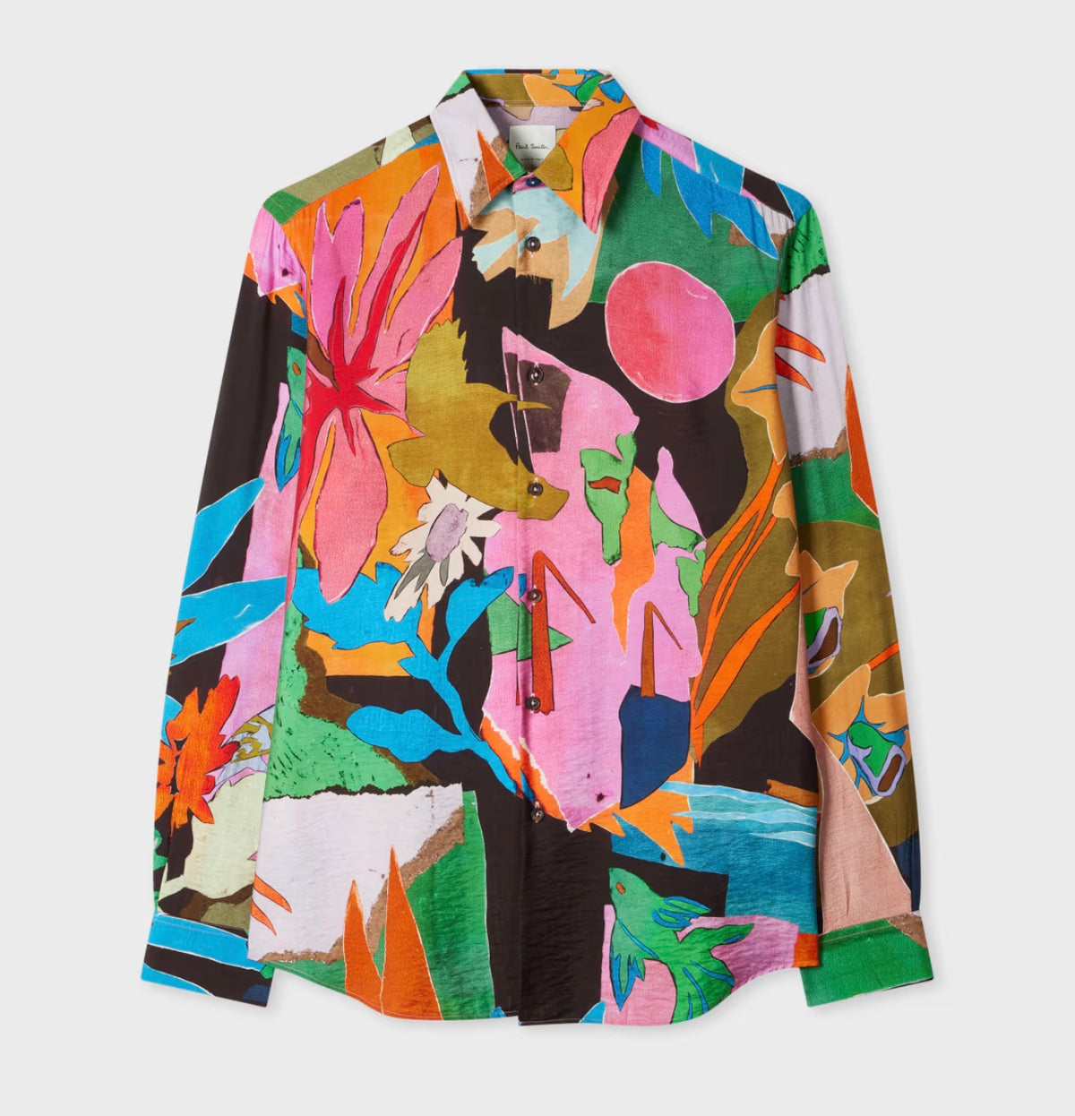 Paul Smith River Collage Viscose-Blend Shirt