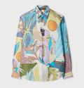 Paul Smith Pastel River Collage Viscose-Blend Shirt