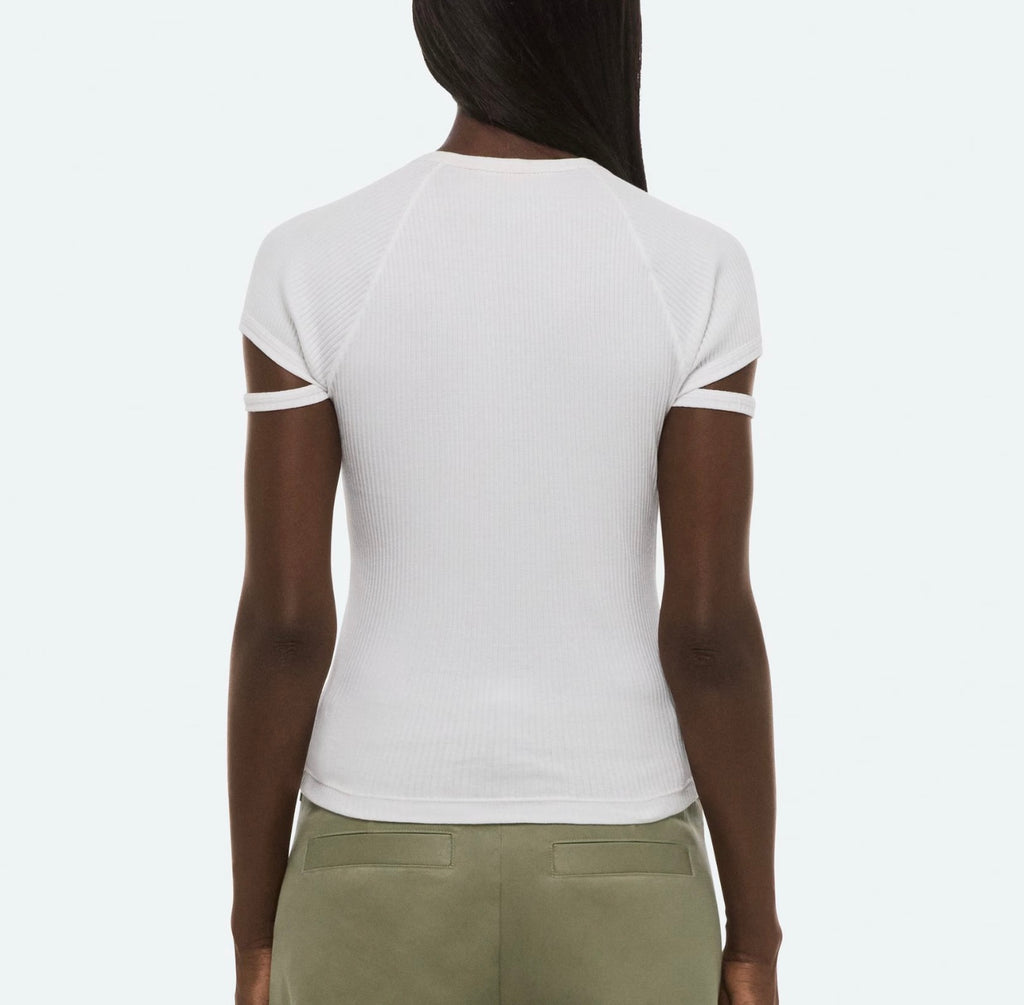 Helmut Lang Cropped Raglan Crew