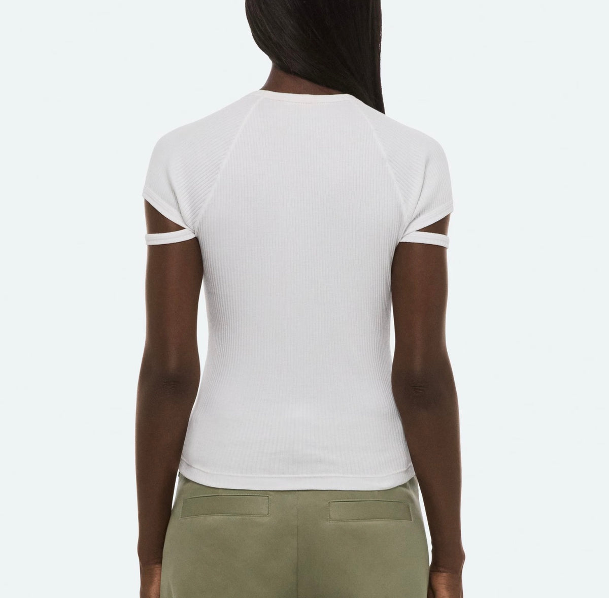 Helmut Lang Cropped Raglan Crew