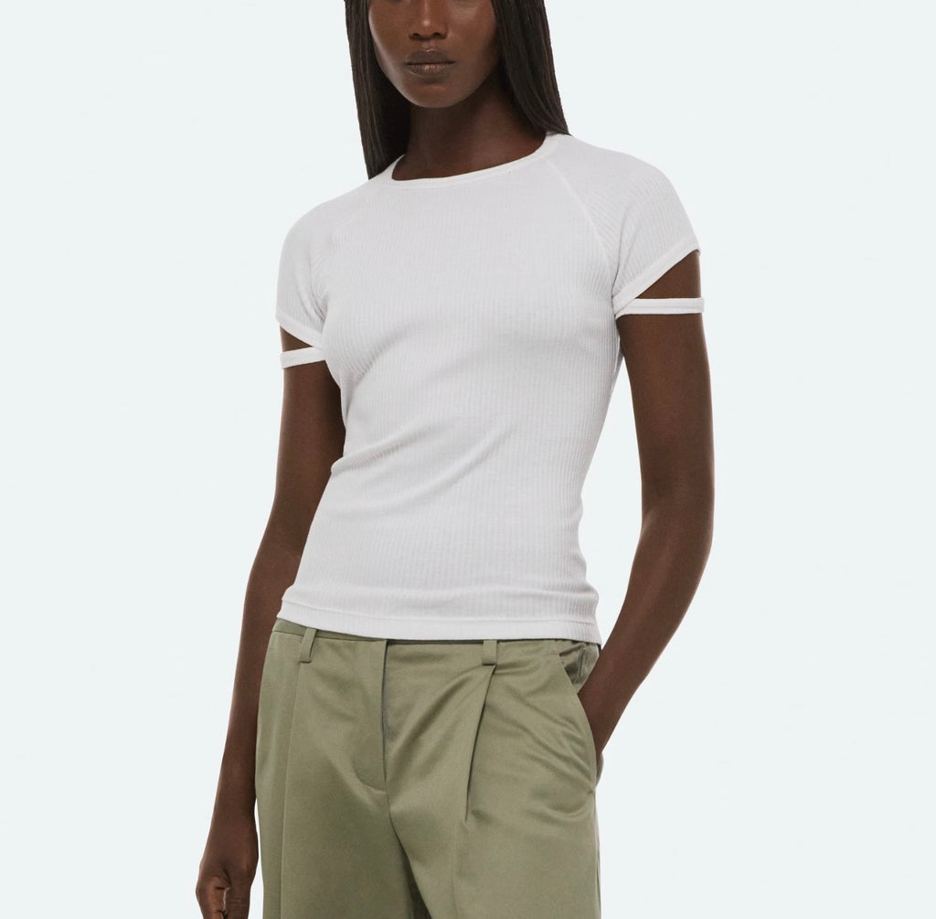 Helmut Lang Cropped Raglan Crew