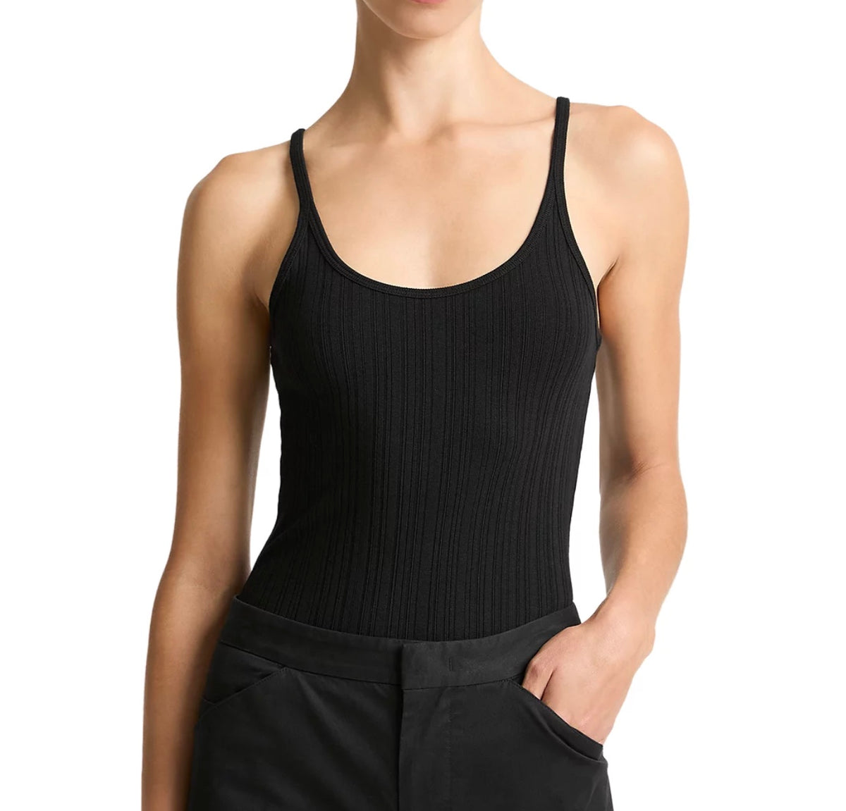 Vince Rib Knit Tank Top