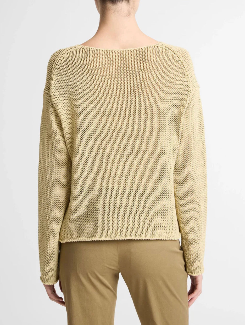 Vince Coated Cotton-Blend Sweater