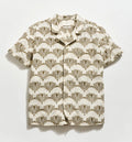 Billy Reid Short Sleeve Botanical Jacquard Camp Shirt