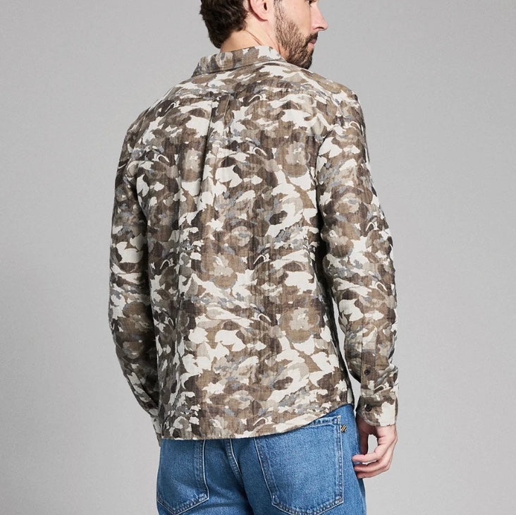 Billy Reid Camellia Jacquard Cedar Shirt