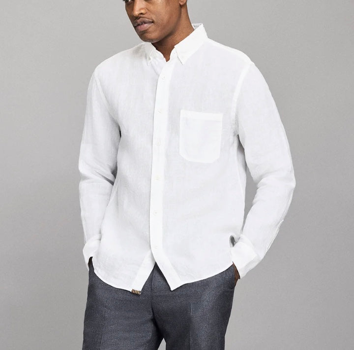 Billy Reid Tuscumbia Linen Shirt Button Down