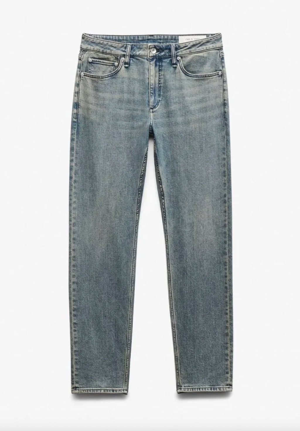 Rag & Bone Fit 3 Athletic Jeans Authentic Stretch in Infuse Sepia Blue
