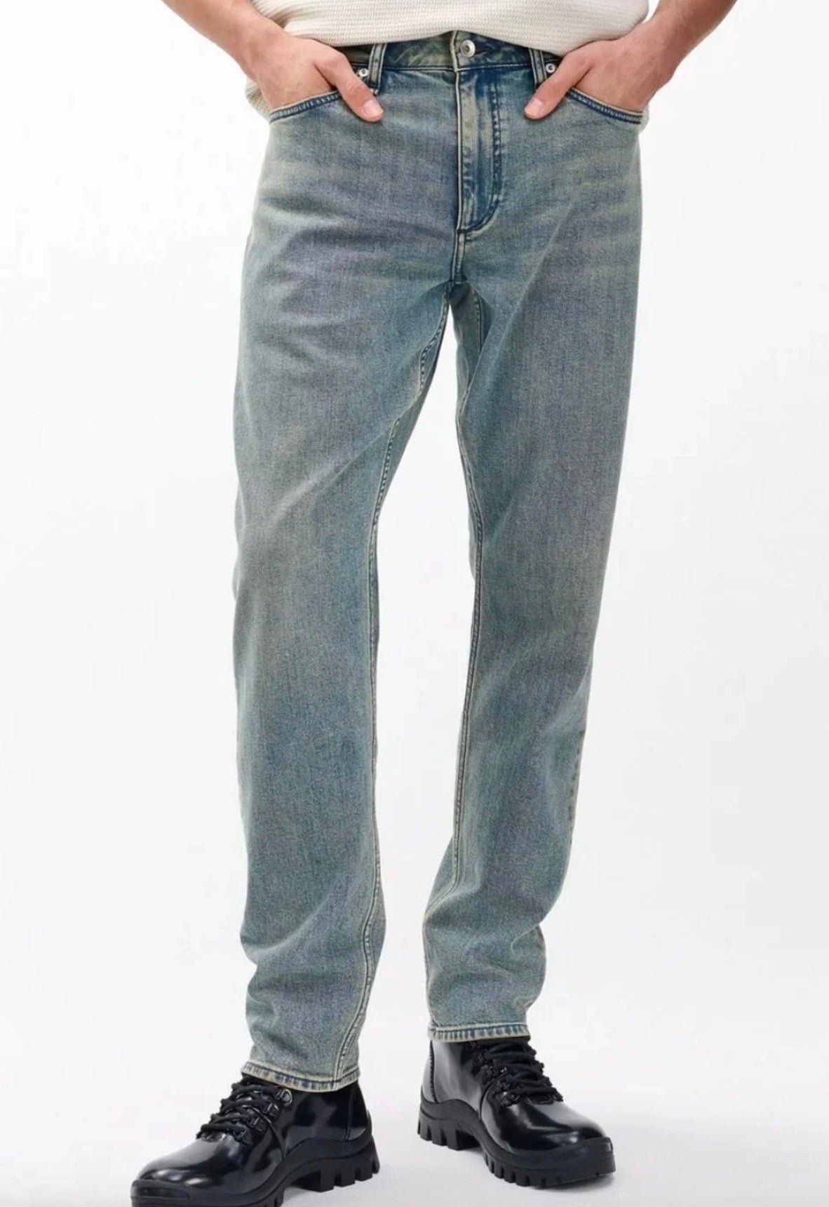Rag & Bone Fit 3 Athletic Jeans Authentic Stretch in Infuse Sepia Blue