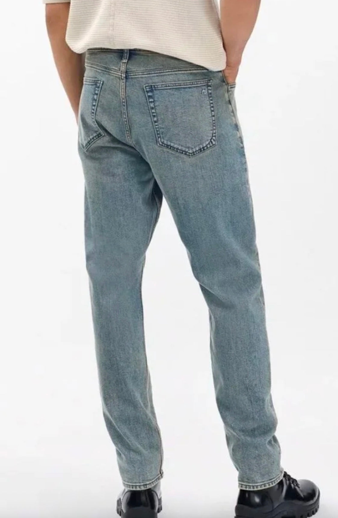 Rag & Bone Fit 3 Athletic Jeans Authentic Stretch in Infuse Sepia Blue