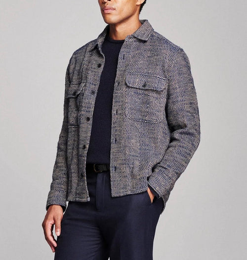 Billy Reid Herringbone CPO Overshirt