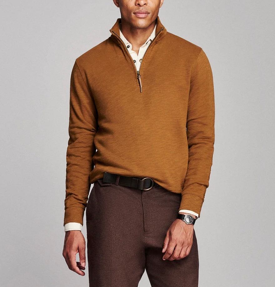 Billy Reid French Terry Half Zip