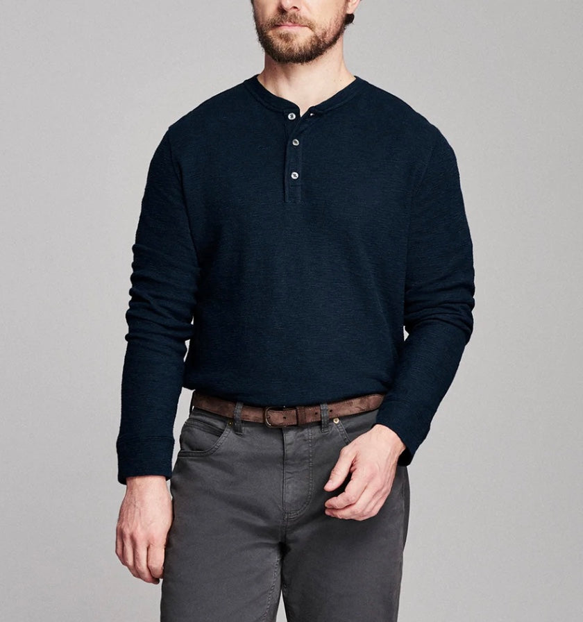 Billy Reid Slub Tuck Henley
