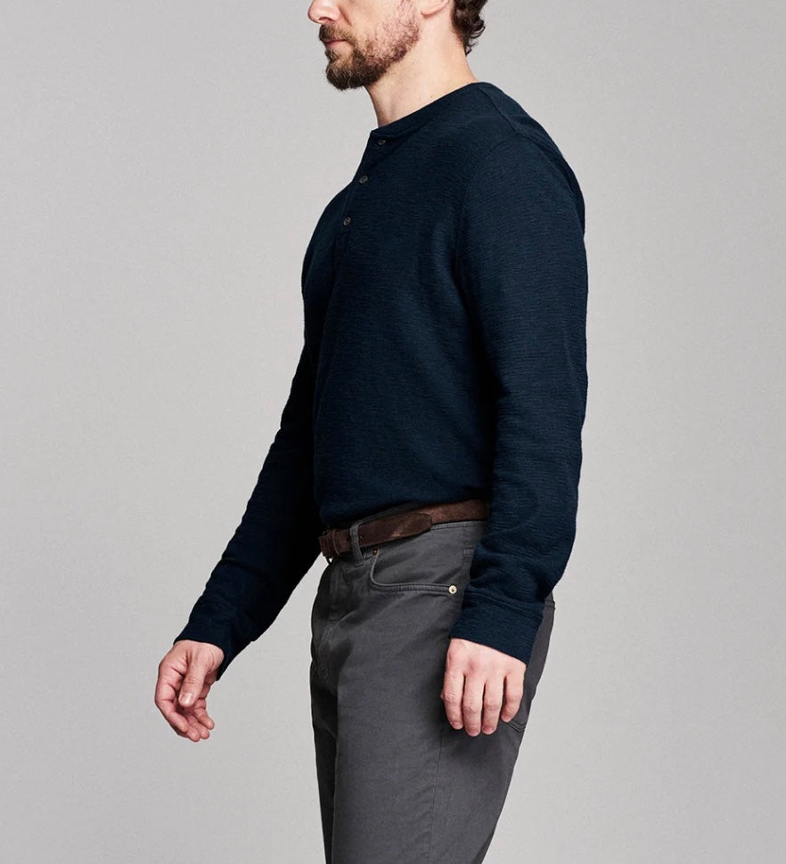 Billy Reid Slub Tuck Henley