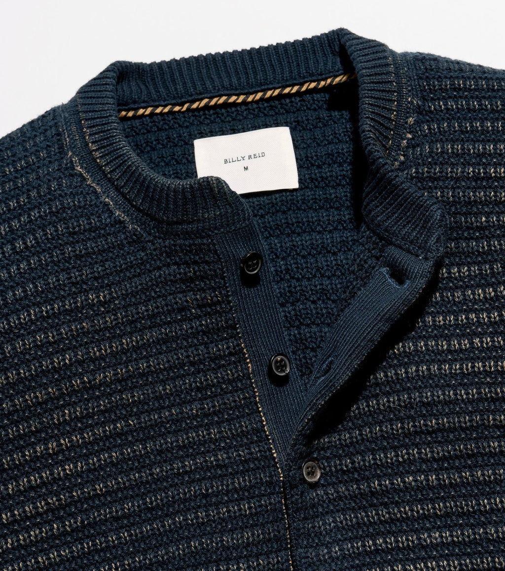 Billy Reid Garment Dyed Links Henley