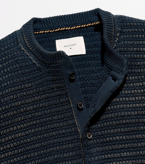 Billy Reid Garment Dyed Links Henley