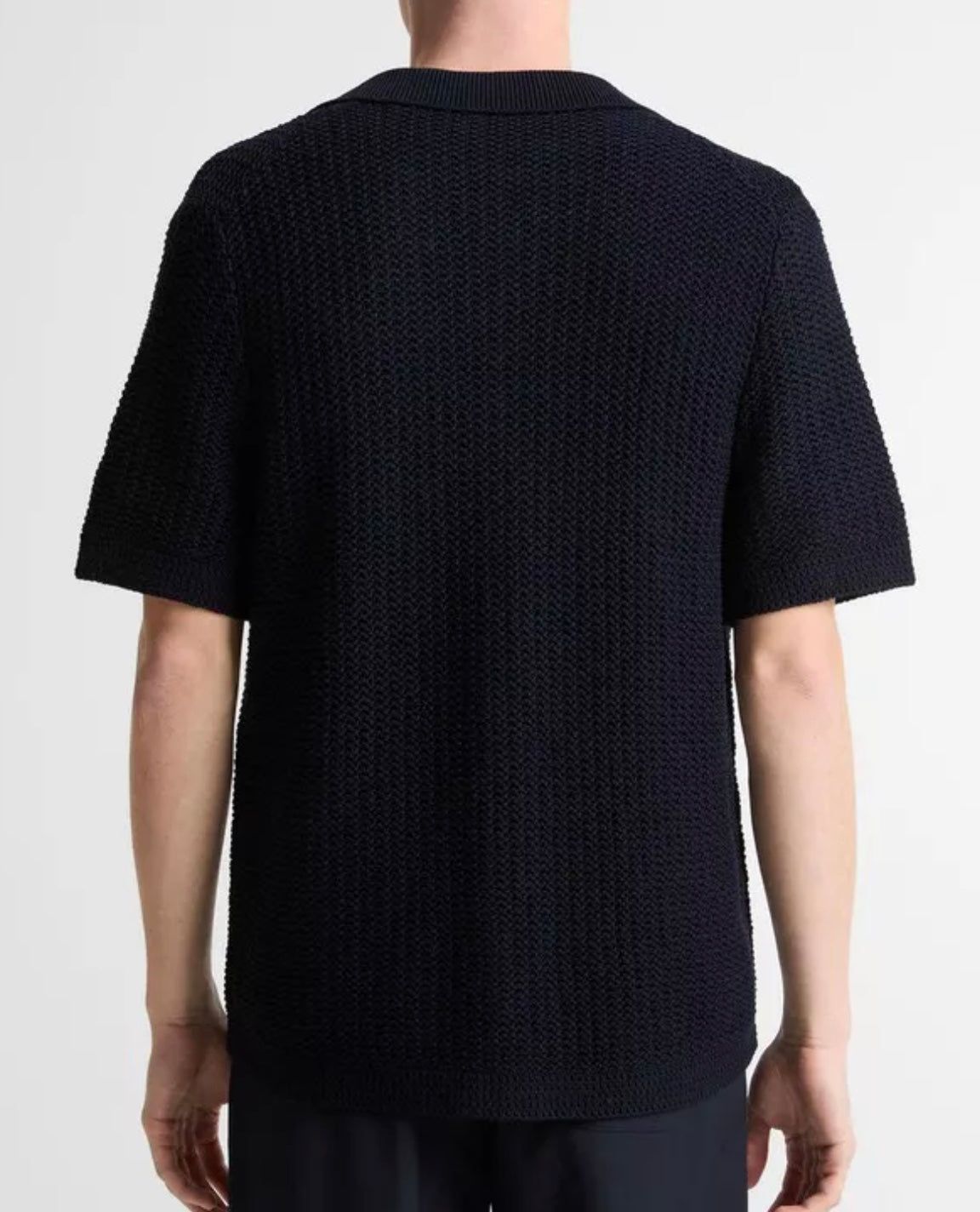Vince Cotton Crochet Button-Front Shirt