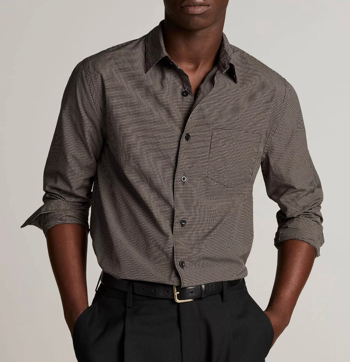 Vince McDermott Plaid Cotton Button-Front Shirt
