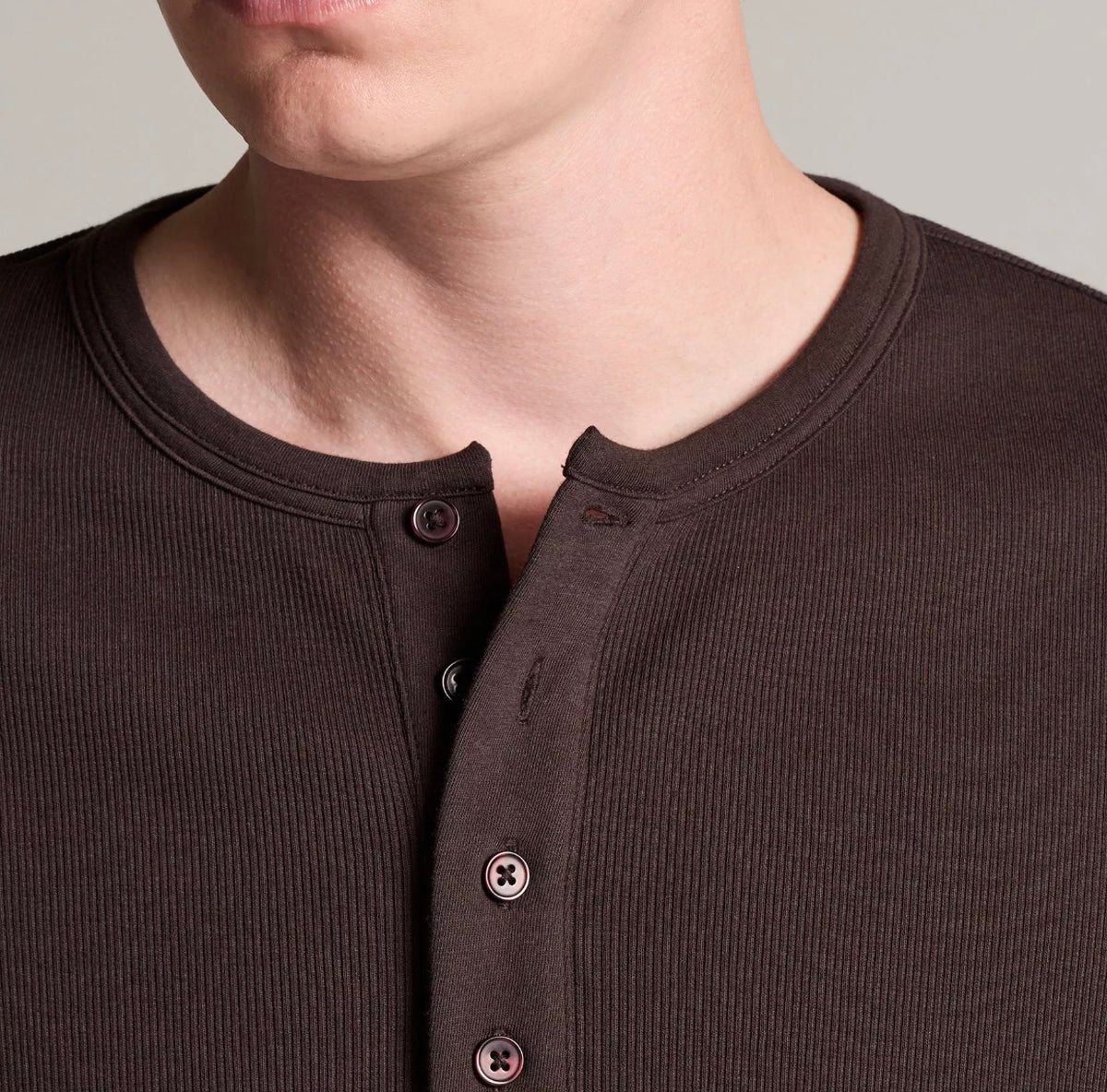 Vince Ribbed Cotton Henley