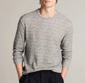 Vince Space-Dye Cotton-Blend Thermal Long-Sleeve T-Shirt