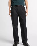 Vince Louie Relaxed Stretch-Cotton Double-Pleated Trouser