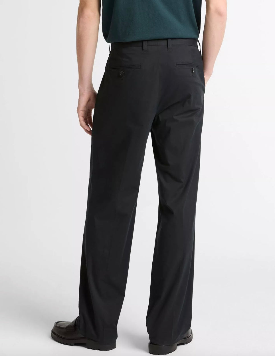 Vince Louie Relaxed Stretch-Cotton Double-Pleated Trouser