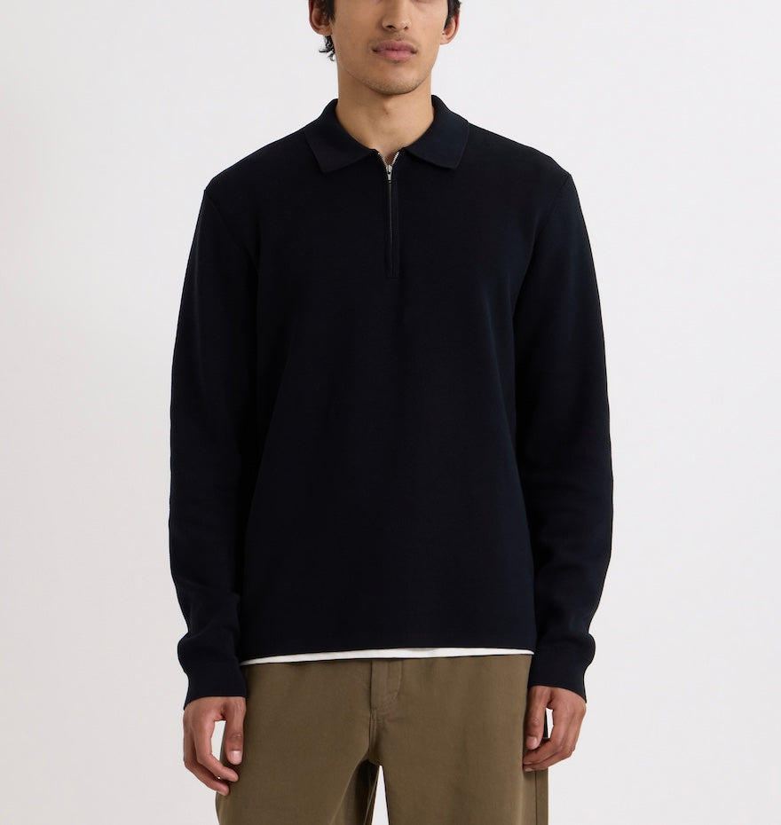 Wax London Marley Long Sleeve Zip Polo