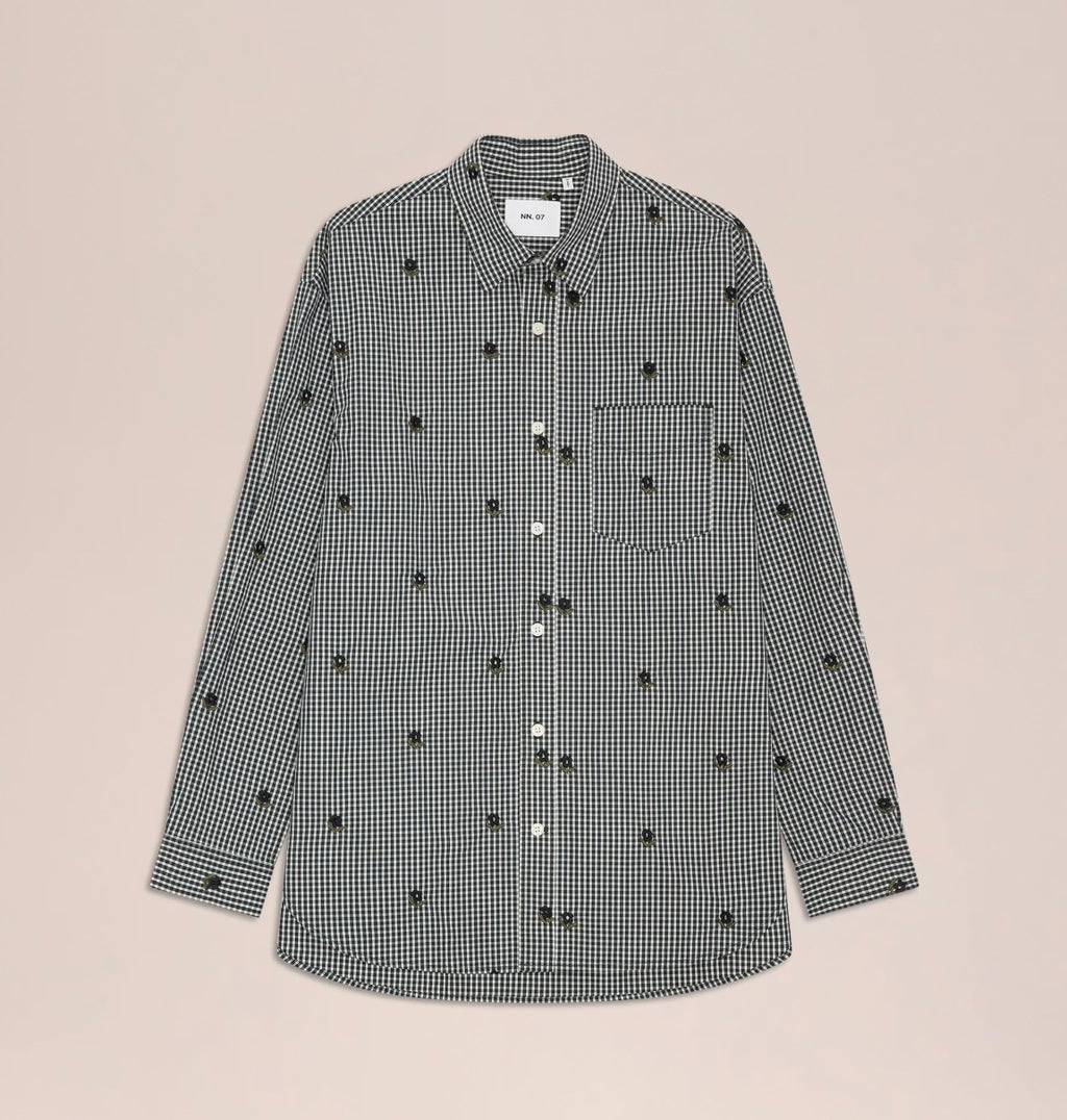 NN.07 Skyler Embroidery Organic Cotton Shirt