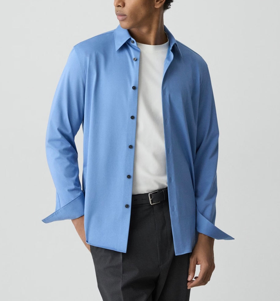 Theory Sylvain Shirt in Structure Knit