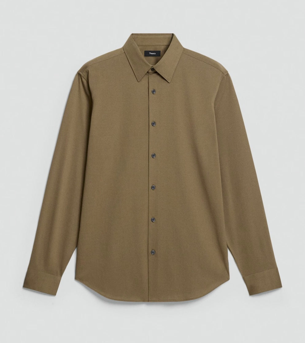 Theory Sylvain Shirt in Structure Knit