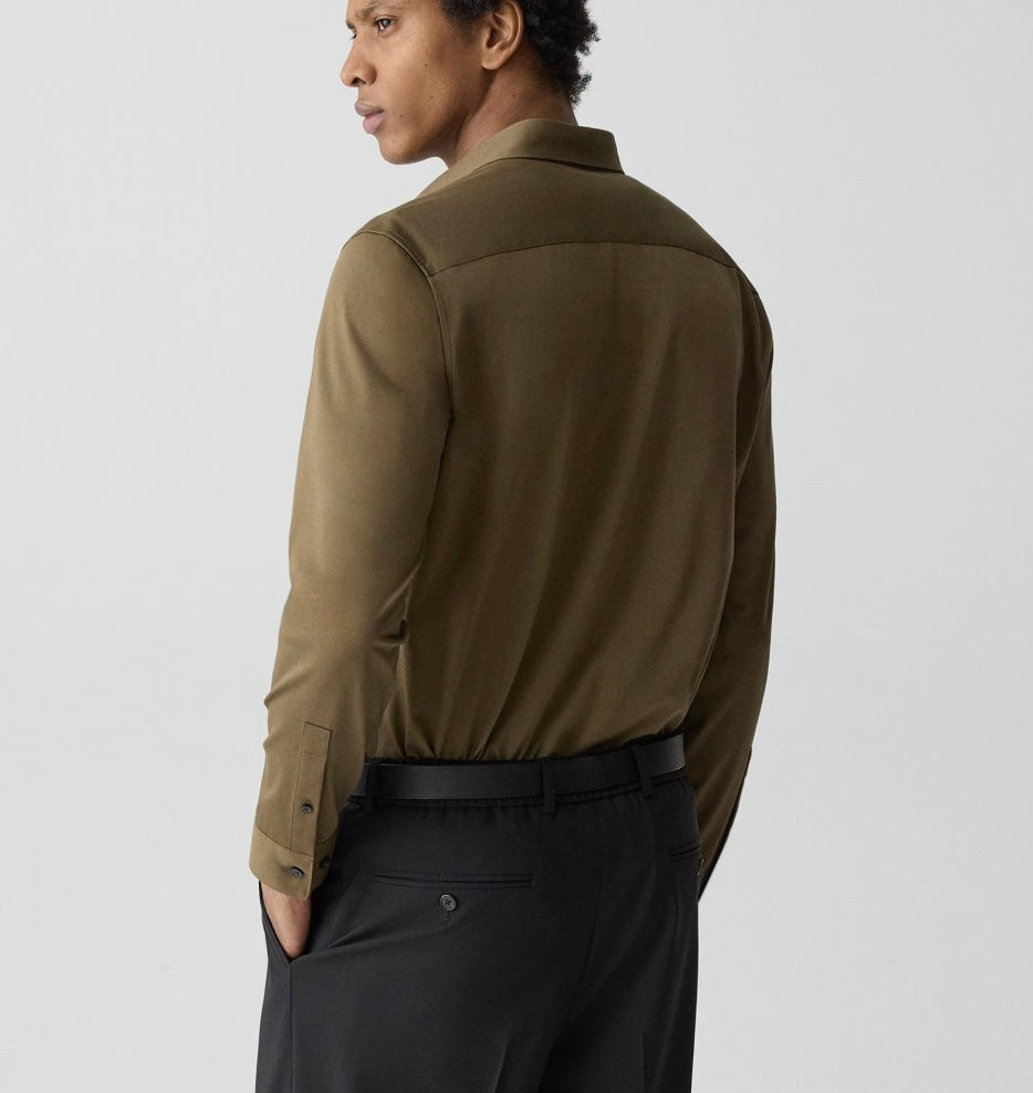 Theory Sylvain Shirt in Structure Knit