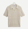 Wax London Seina Polo - Stripe Open Knit