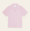 Les Deux Lucas Strip Cotton Linen Short-Sleeve Shirt