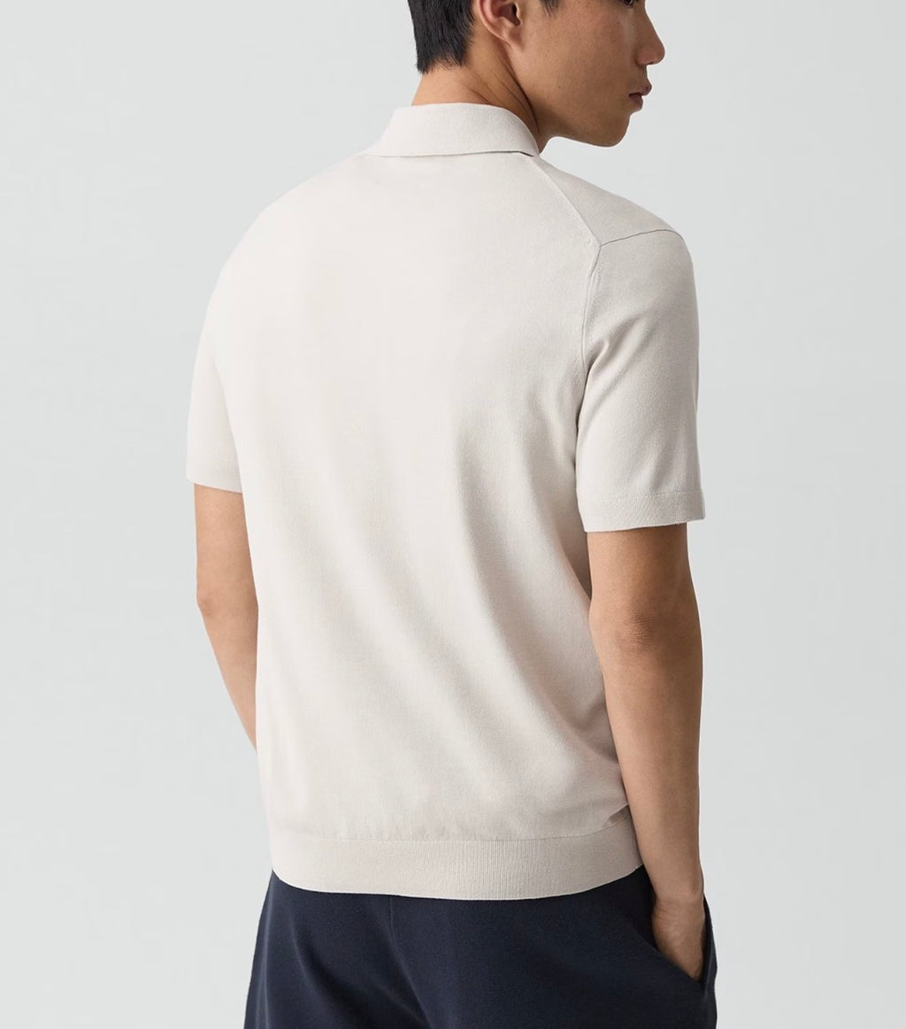 Theory Brenan Polo Shirt in Light Bilen