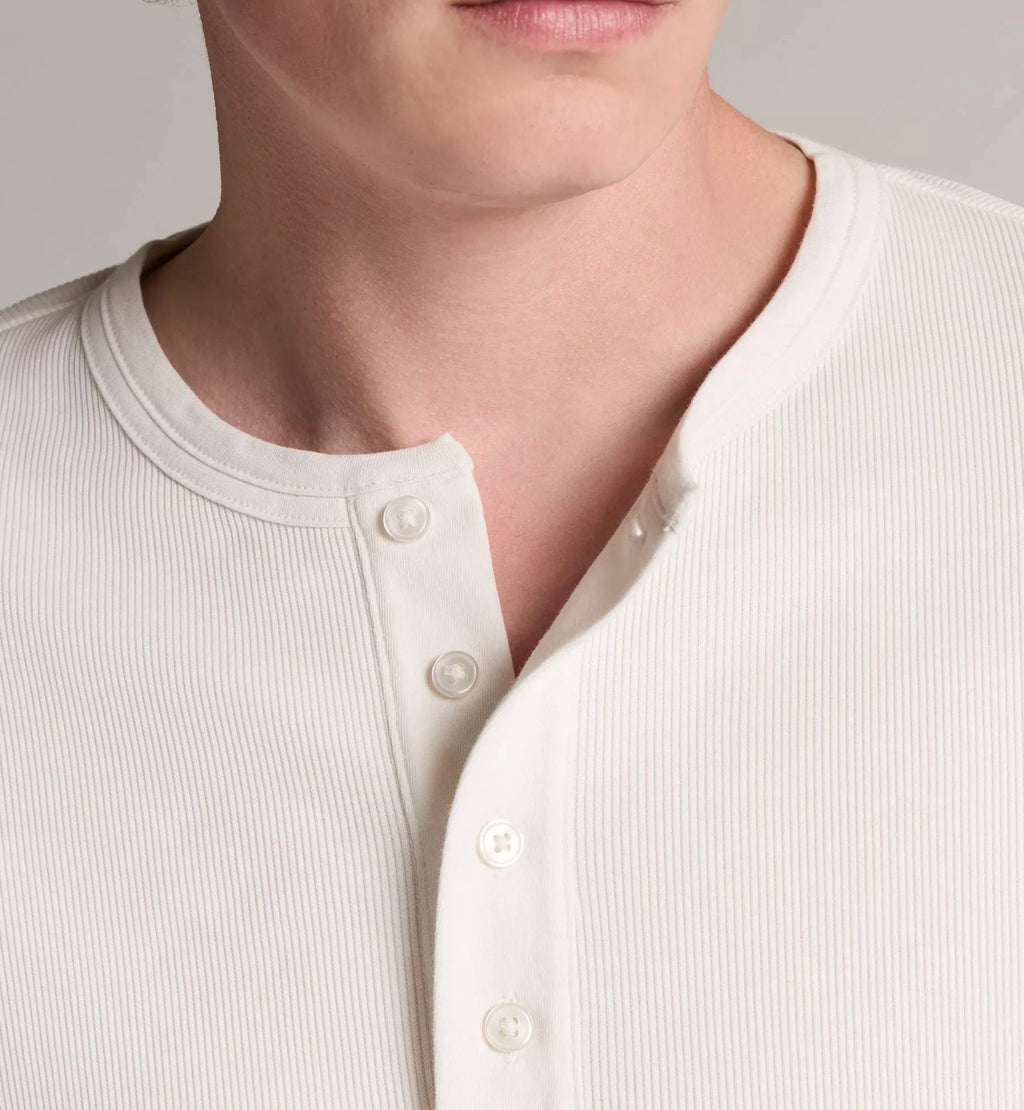 Vince Ribbed Cotton Henley