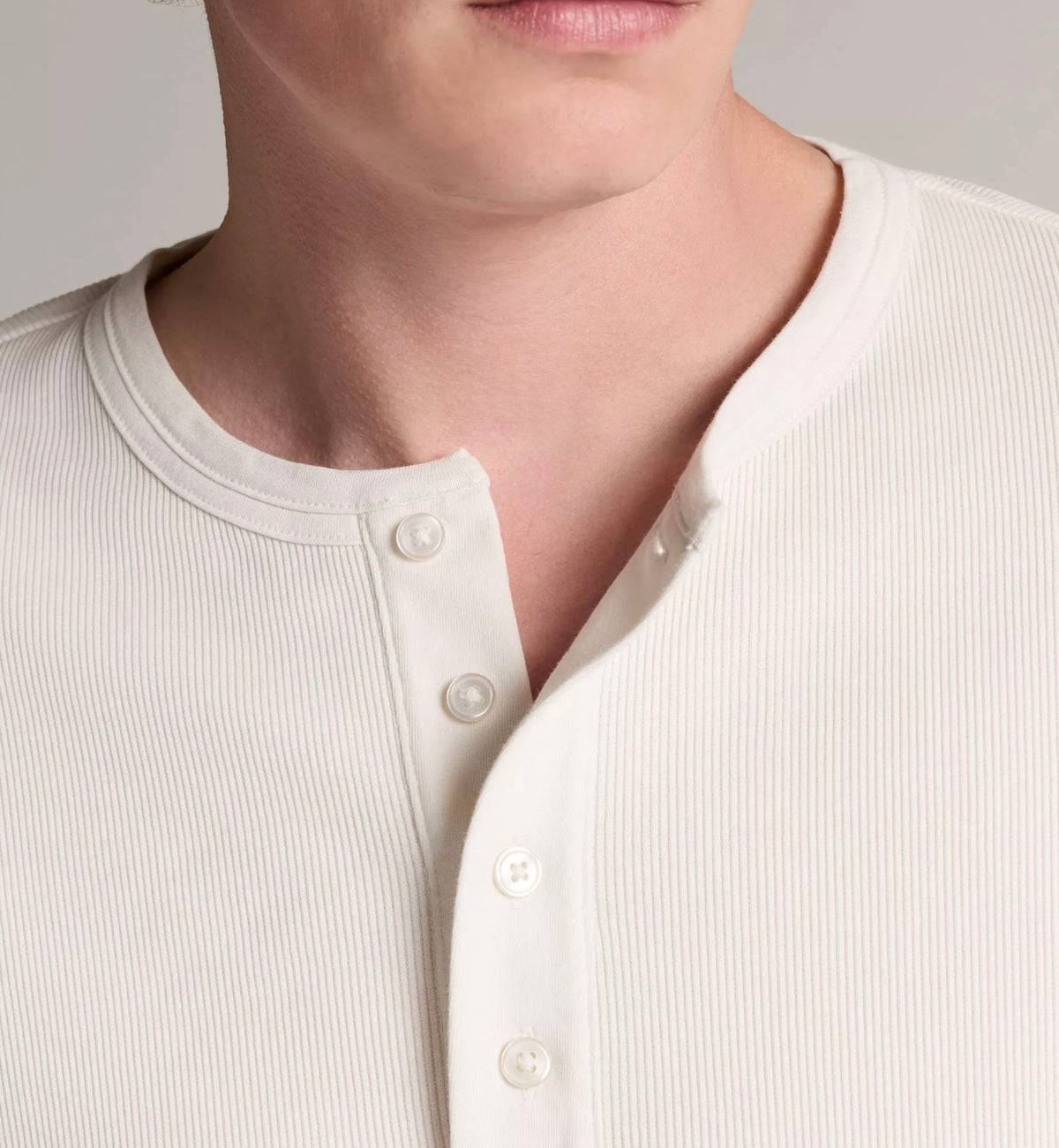 Vince Ribbed Cotton Henley