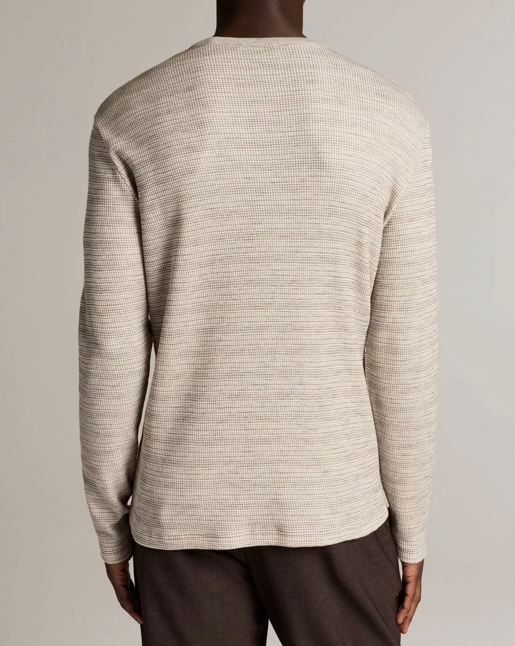 Vince Space-Dye Cotton-Blend Thermal Long-Sleeve T-Shirt