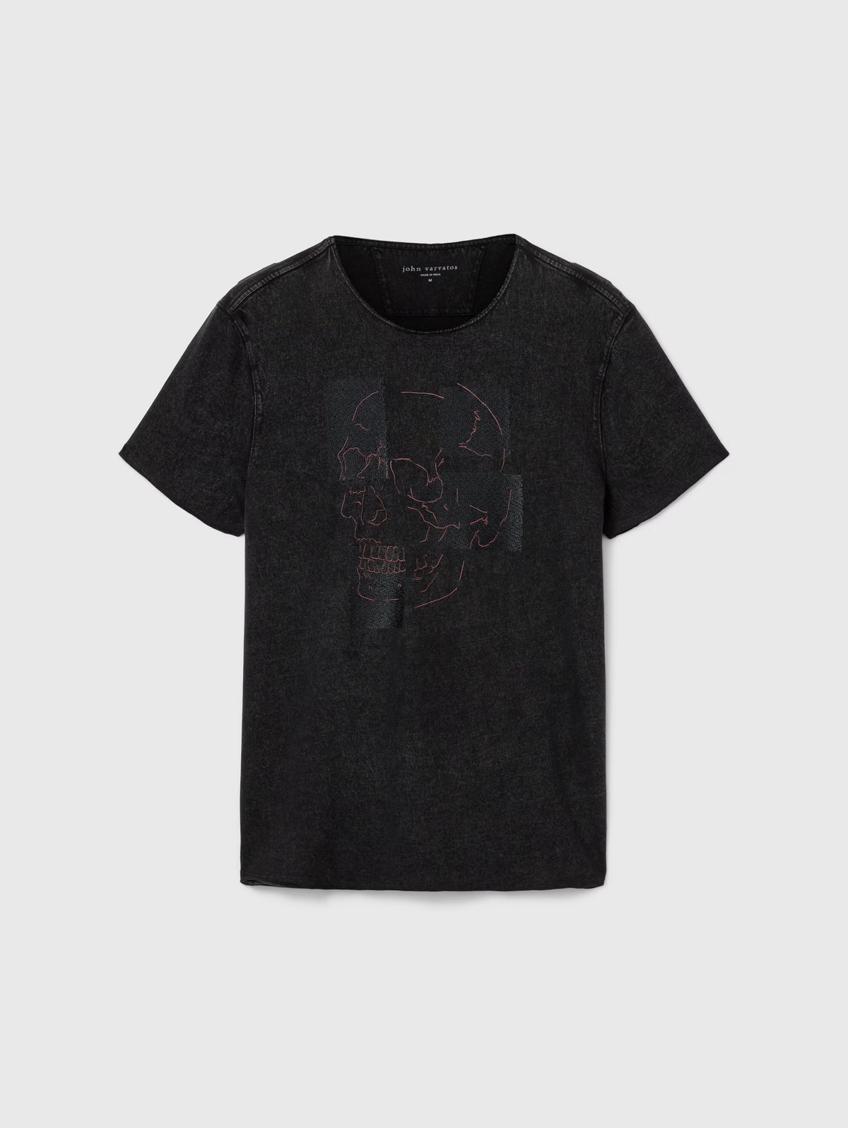 John Varvatos Raw Edge Tee Skull Tiles