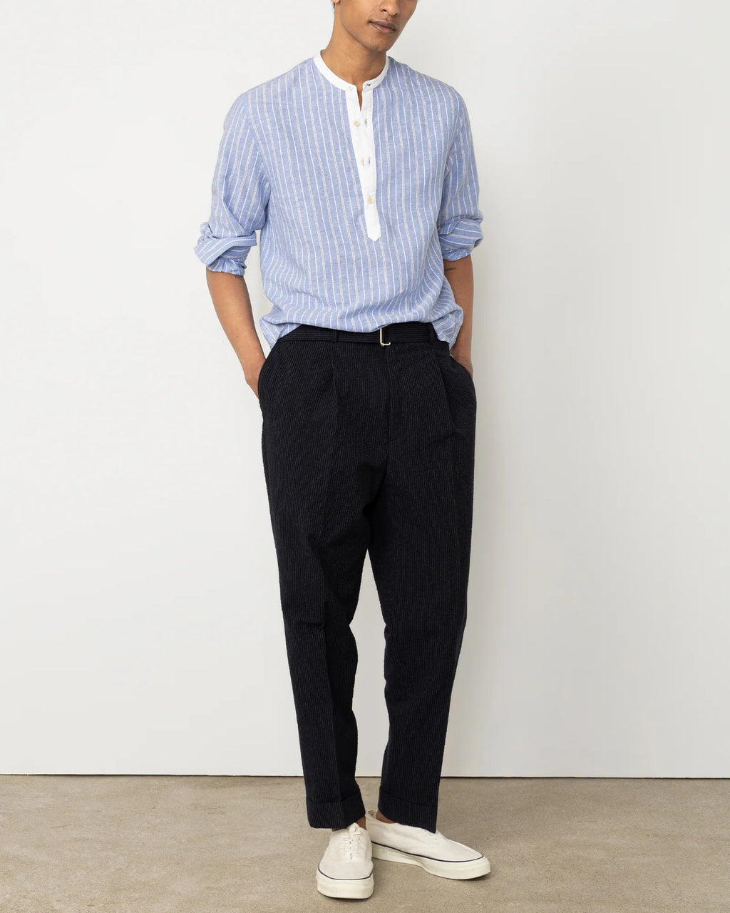 Officine Generale Hugo Stripe Seersucker