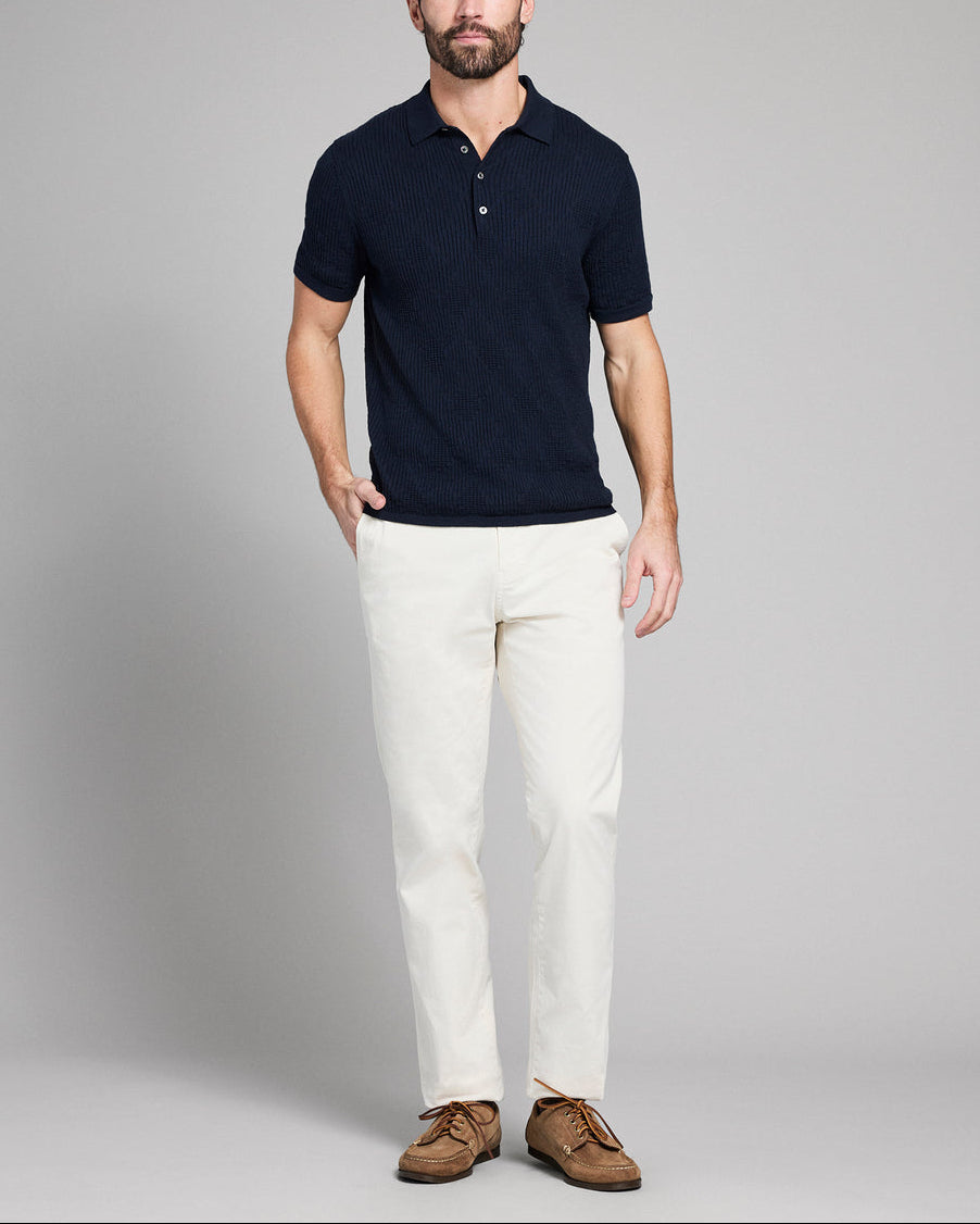 Billy Reid Diamond Sweater Polo