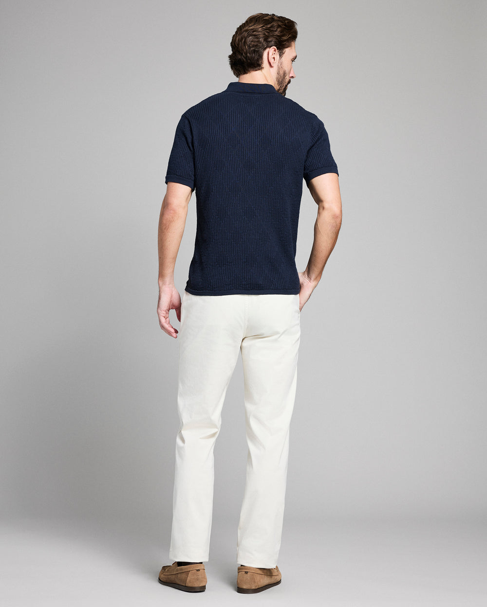 Billy Reid Diamond Sweater Polo