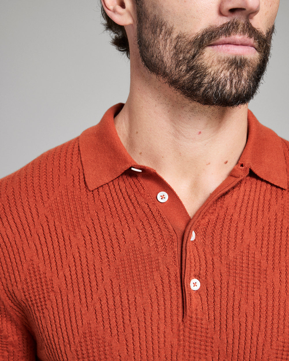 Billy Reid Diamond Sweater Polo