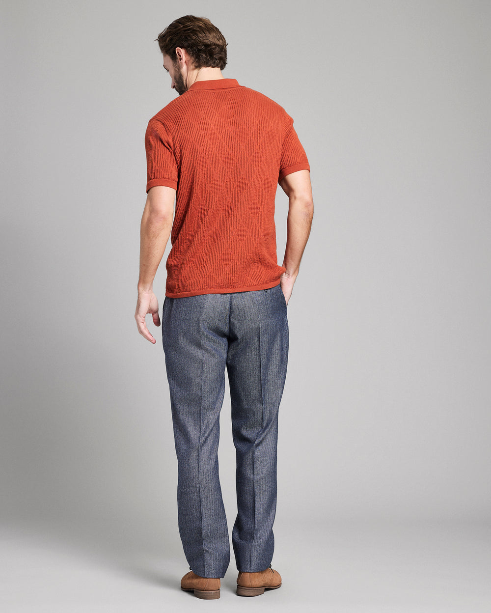 Billy Reid Diamond Sweater Polo