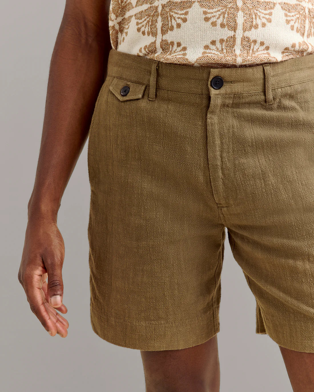 Billy Reid Slub Cotton Moore Short