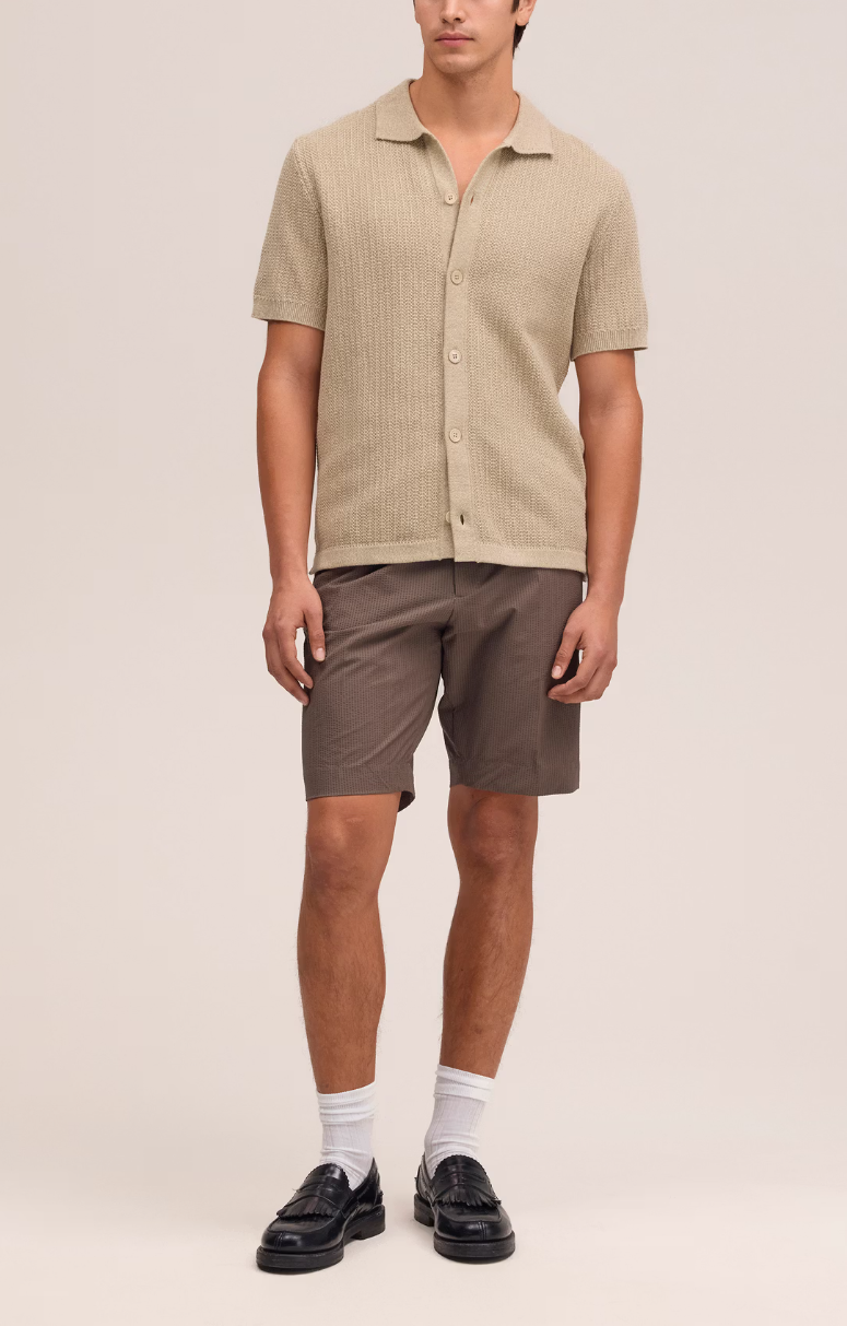 NN.07 Ares Knit Organic Cotton Shirt