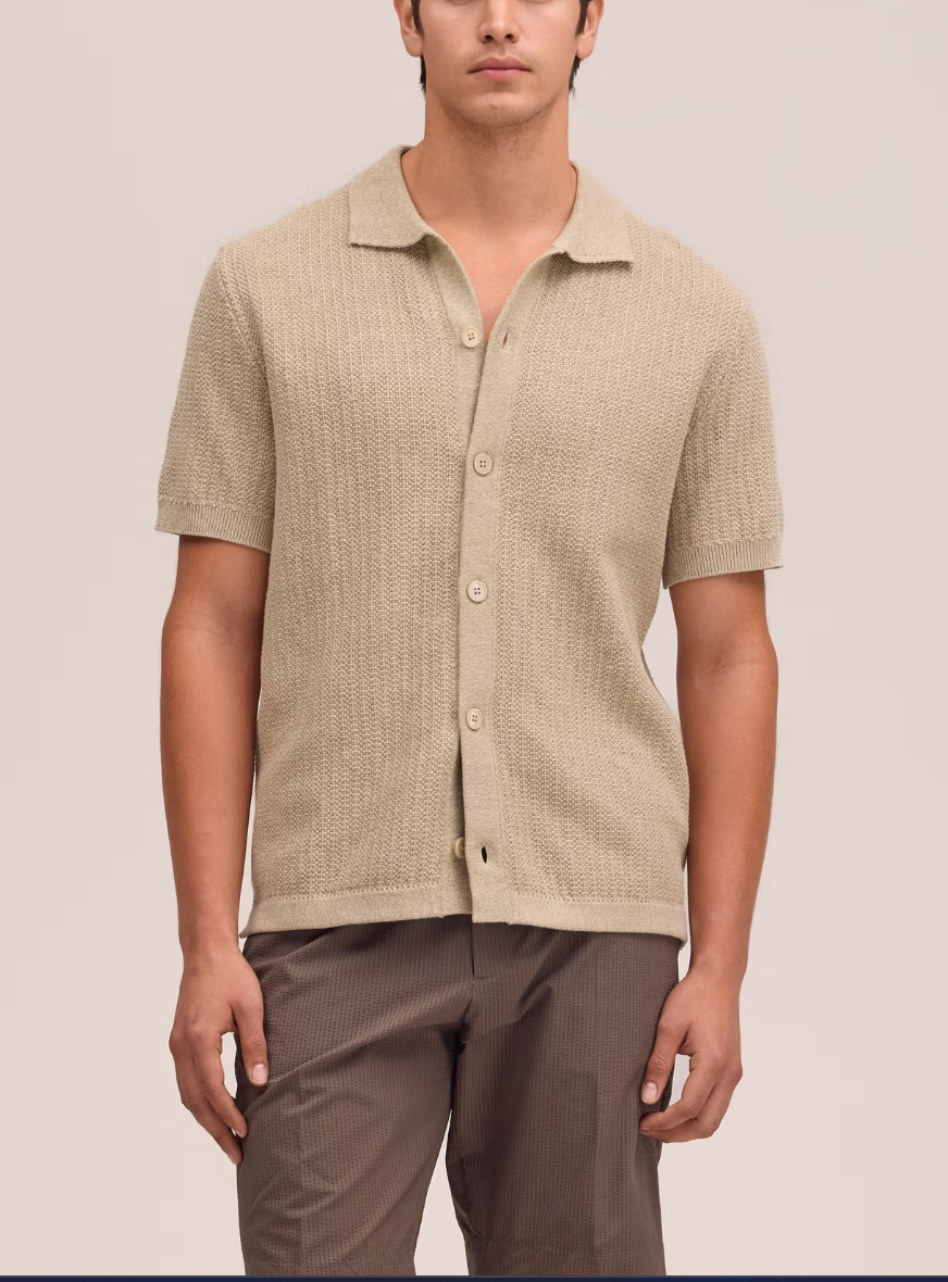 NN.07 Ares Knit Organic Cotton Shirt